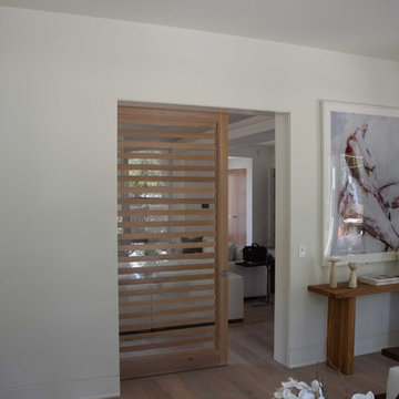 Slated White Oak Barn Door