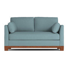 Avalon Apartment Size Sleeper Sofa, Innerspring Mattress, Cloud Velvet