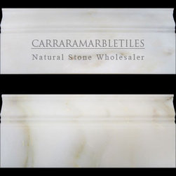 Calacatta Gold Italian Marble 3/4" Baseboard Molding Honed - Products