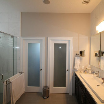 Marble Tile Shower in Celebration