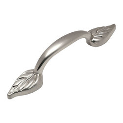 Cosmas - Cosmas 8974SN Satin Nickel Cabinet Pull, 3" Hole Centers, Set of 5 - Cabinet And Drawer Handle Pulls