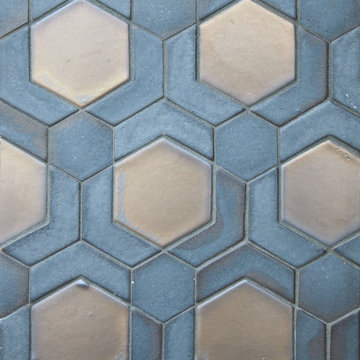 Matador mosaic in Bronze and Blacksmith alloy glazes.