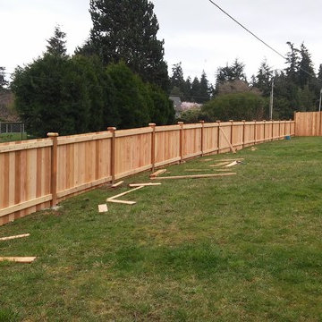 Wood fence