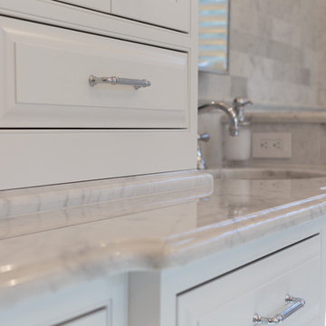 Storage tower on marble pedestal