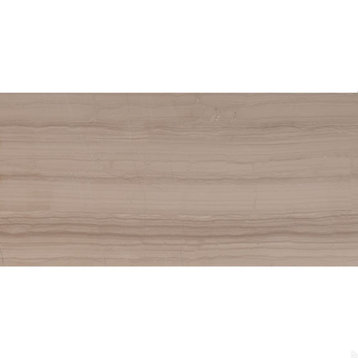 Wooden White 12X24 Honed Marble Tile, 50 Sft