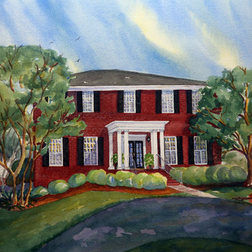 Home and Cottage Paintings in Watercolor