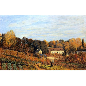 Alfred Sisley Kitchen Garden at Louveciennes, 18"x27" Wall Decal