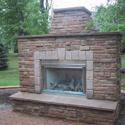 Outdoor gas fireplace - Outdoor Fireplaces