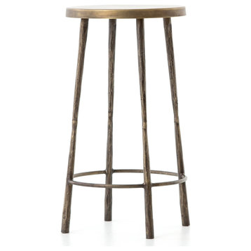 Westwood Stool-Antique Brass-Counter