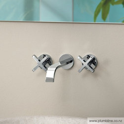 Riviera Wall Mount Basin Mixer - Bathroom Sink Taps