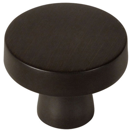 Cosmas Contemporary Cabinet Hardware, Oil Rubbed Bronze, Round Knob