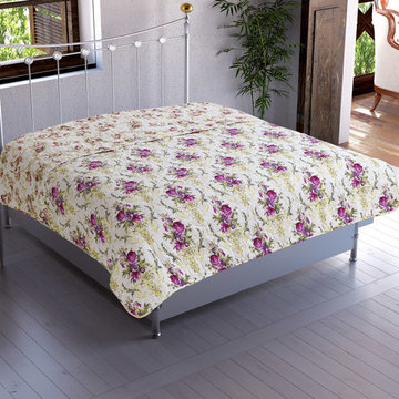 Chiara Rose Microfiber Reversible 1-Piece Multipurpose Quilted Throw Blanket