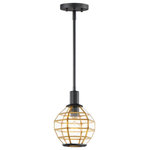 Maxim Lighting - Maxim Lighting 11541BKBUB Heirloom - 1 Light Mini Pendant - A return of Bound Glass lighting, Heirloom featureHeirloom 1 Light Min Black/Burnished Bras *UL Approved: YES Energy Star Qualified: n/a ADA Certified: n/a  *Number of Lights: Lamp: 1-*Wattage:60w E26 Medium Base bulb(s) *Bulb Included:No *Bulb Type:E26 Medium Base *Finish Type:Black/Burnished Brass