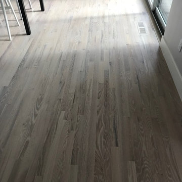 Red Oak finished with Bona craft oil Frost and 2 coats of Bona Traffic HD