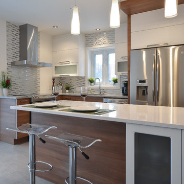 Cuisine chaleureuse et moderne