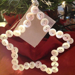 Button Star Ornament - Holiday Decorations