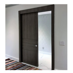 Oversize pocket door with Italian hardware wood by Dayoris - Interior Doors
