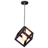 Black Square Retro Industrial Style Mini Ceiling Hanging Light