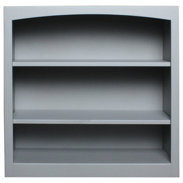 Solid Wood Bookcase, 30"x30", Storm Gray
