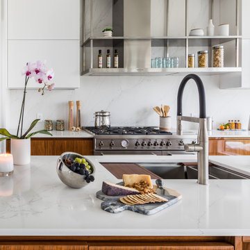 A Mid-Century Modern Kitchen by Cabinet Plant