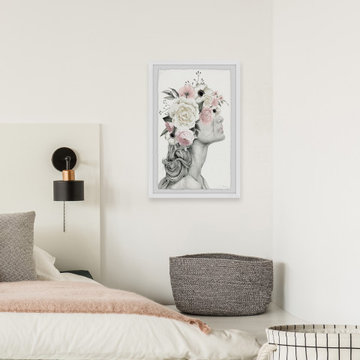 "Flower Braid" Framed Painting Print