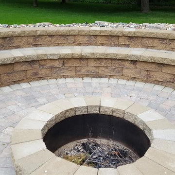 Cannon Lake Firepit Patio & Outdoor Kitchen