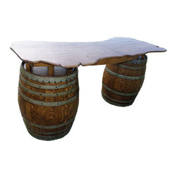 Wine Barrel Bar - Wine And Bar Cabinets
