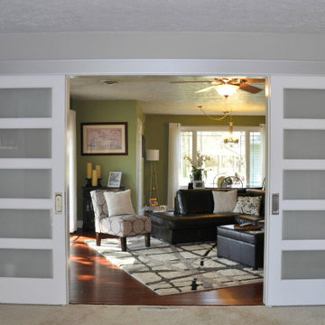 Johnson Hardware 200WM Separating Two Living Rooms (Interior Barn Door)