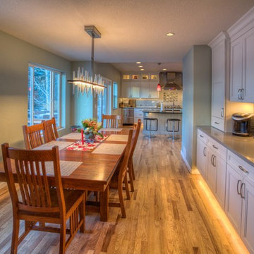 Galley Kitchen into Open Entertaining Space