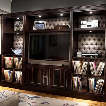 Walnut and Ebony Media Unit