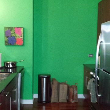 Urban Galley Kitchen & DryBar Before Photo