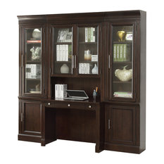 Two Person Desks Houzz Parker House Stanford Library Desk Wall Unit Vintage Sherry Desks And Hutches