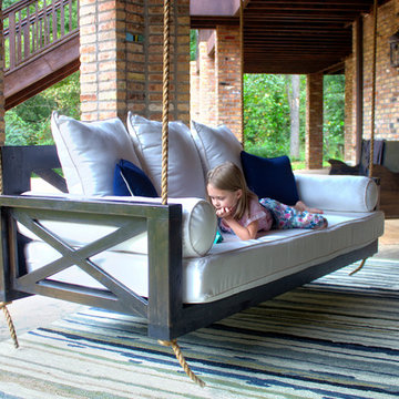 Outdoor Custom Twin or Crib Mattress Bed Porch Swing Daybeds