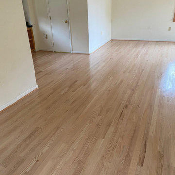 Beltsville Red Oak Hardwood Flooring Installation & Refinish Hardwood Bay Window