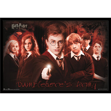Harry Potter 5 Dumbledore's Army Poster, Black Framed Version