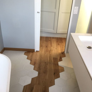 Rénovation d'une salle de bain sur Toulon Ouest dans une maison de 1900