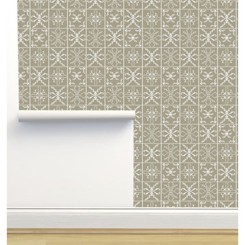 Tile Umber Wallpaper by Monor Designs, Sample 12"x8"