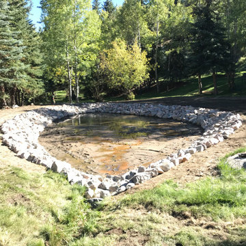 Pond and Rip Rap/Rock/Boulders Install