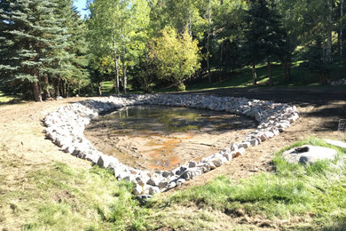 Pond and Rip Rap/Rock/Boulders Install