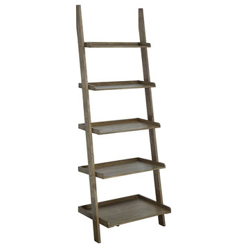 Convenience Concepts American Heritage Bookshelf Ladder, Driftwood