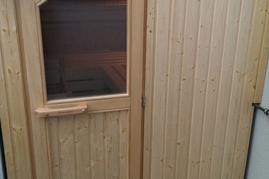 Sauna Außenkabinen
