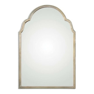 Head West Arch Silver Ornate Accent Wall Mirror