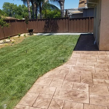 Stamped Concrete Driveway & Pathway