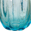 6.1" Blue Glass Pumpkin