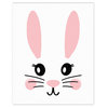 Simple Bunny Face 8x10 Tabletop Canvas
