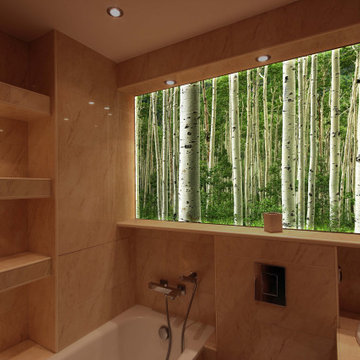 Backlit Durable Wall, Backsplash, Countertops Surfaces with Changeable Graphics