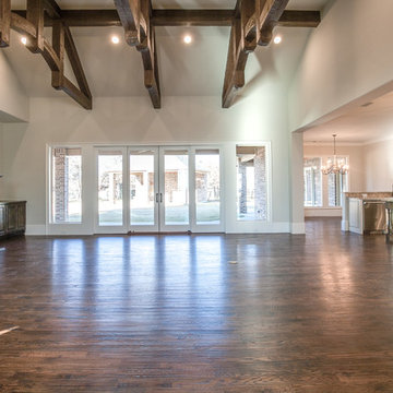 Traditional Brick & Stone with a Glamorous Interior