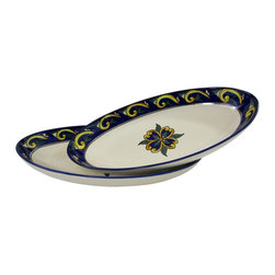 Le Souk Ceramique - Stoneware Large Oval Platters, Set of 2, Riya - Serving Dishes And Platters