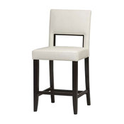 Vega Counter Stool, White, 24"
