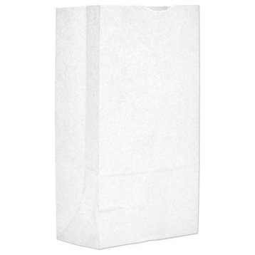 Grocery Paper Bags, 40 lbs Capacity, #12, 7.06wx4.5dx13.75h, White, 500 Bags